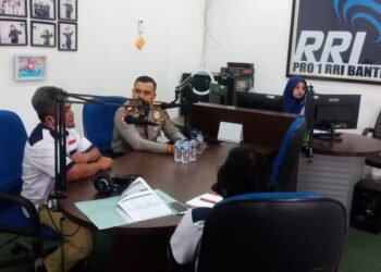 Sosialisasikan Penanganan PMK, Dirbinmas Polda Banten Talkshow di RRI
