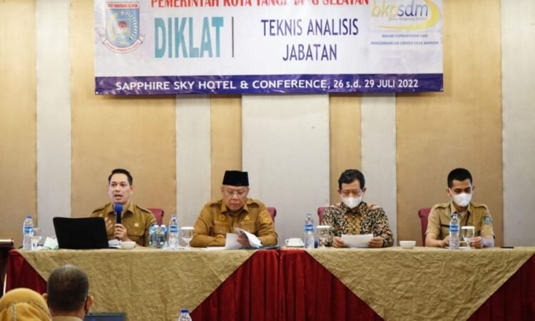 Tingkatkan Kualitas ASN, BKPSDM Tangsel Gelar Diklat Teknis Analisis Jabatan dan Analisis Beban Kerja
