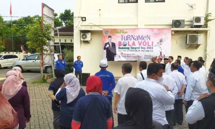 Turnamen Bola Voli Kemenag Tangsel Cup 2022 Resmi Dibuka