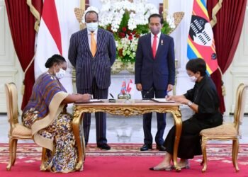 Presiden Jokowi dan Raja Mswati III Saksikan Penandatanganan MoU Kerja Sama Ekonomi