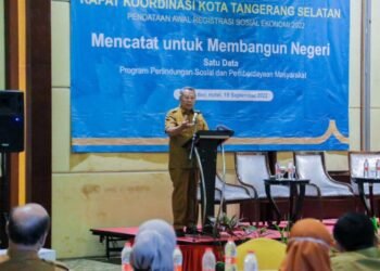 Wali Kota Benyamin Davnie Buka Rakorda Pendataan Awal Regsosek 2022