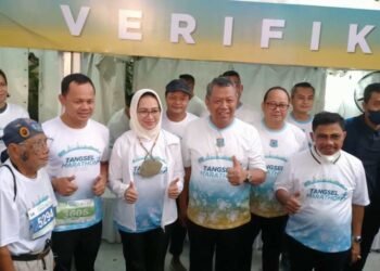 Airin Rachmi Diany, Bima Arya, Hingga Sachrudin Ikut Ramaikan Tangsel Marathon 2022