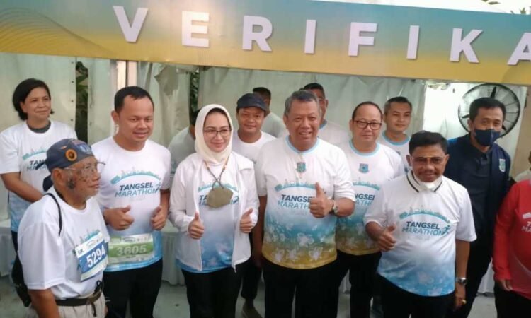 Airin Rachmi Diany, Bima Arya, Hingga Sachrudin Ikut Ramaikan Tangsel Marathon 2022