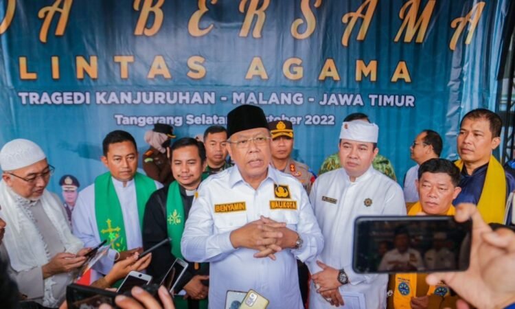Empati Atas Tragedi Kanjuruhan, Pemkot Tangsel Bersama Forkopimda Gelar Doa Bersama Lintas Agama