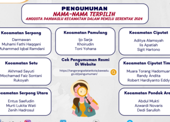 Bawaslu Tangsel Umumkan Nama-nama Terpilih Anggota Panwaslu Kecamatan Pemilu Serentak 2024