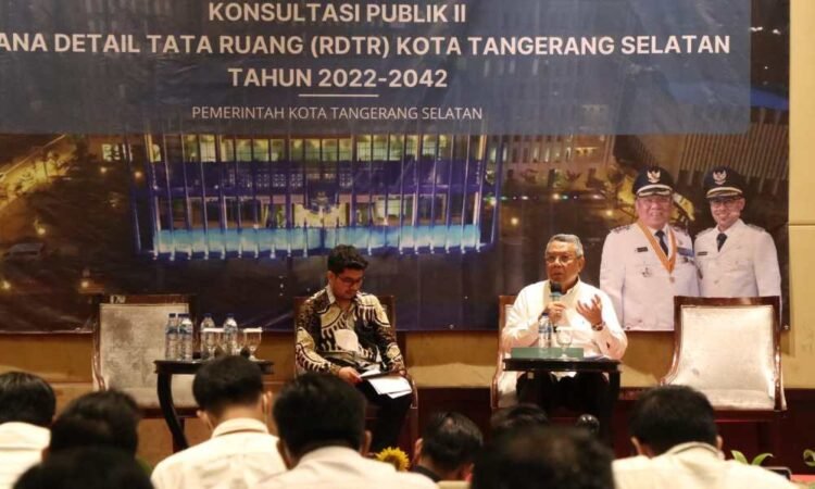 Gelar Konsultasi Publik II RDTR Kota Tangsel 2022-2024, Benyamin Davnie: Kita Fokus Tujuh Isu Strategis Tata Ruang