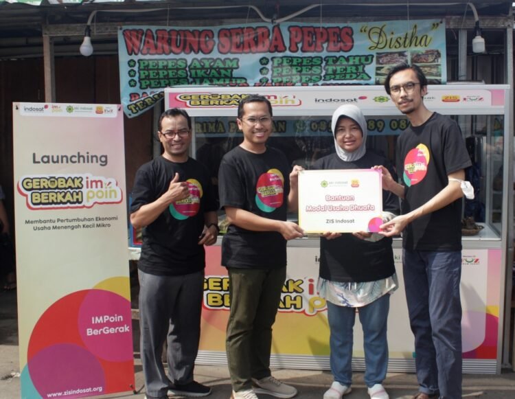 ZIS Indosat Bersama IMPoin Launching Program Gerobak Berkah untuk Pelaku UMKM