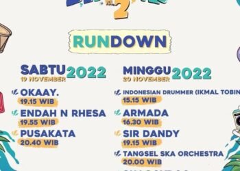 Run Down Tangsel Sejiwa Fest Vol.2: Day 1 (Sabtu,19 November 2022) & Day 2 (Minggu, 20 November 2022)