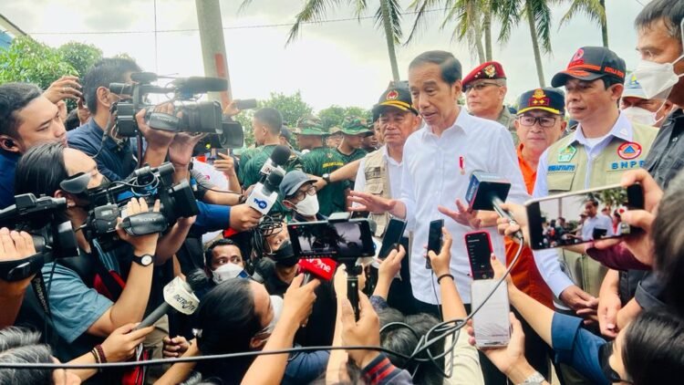 Presiden Tinjau Langsung Episentrum Gempa Cianjur