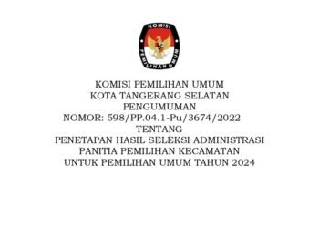 KPU Tangsel: 141 Calon PPK Lulus Seleksi Administrasi