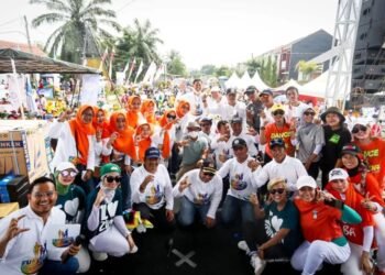 Pilar Saga Ichsan Hadiri Acara Fun Walk di Villa Dago Pamulang