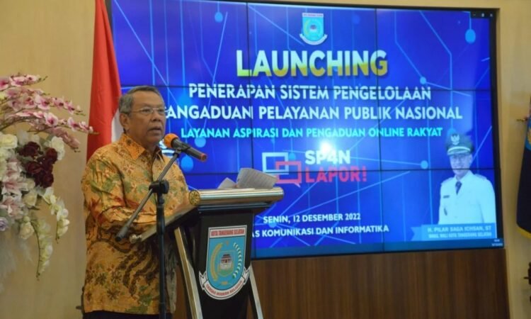 Pemkot Tangsel Terapkan Aplikasi SP4N-LAPOR, Wali Kota Benyamin: Wujudkan Pemerintahan Berkualitas