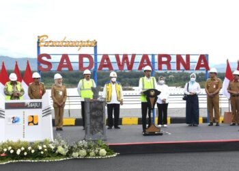 Presiden Jokowi Resmikan Bendungan Sadawarna di Kabupaten Sumedang