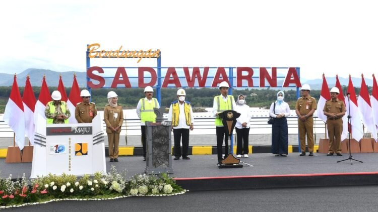 Presiden Jokowi Resmikan Bendungan Sadawarna di Kabupaten Sumedang