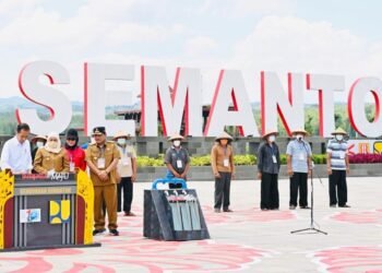 Presiden Jokowi Resmikan Bendungan Semantok di Nganjuk