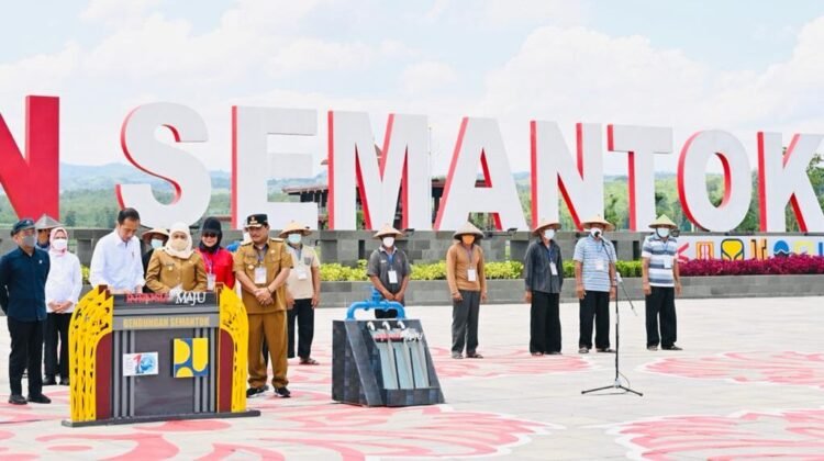 Presiden Jokowi Resmikan Bendungan Semantok di Nganjuk