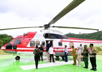 Presiden dan Ibu Iriana Tiba di Kabupaten Sumbawa