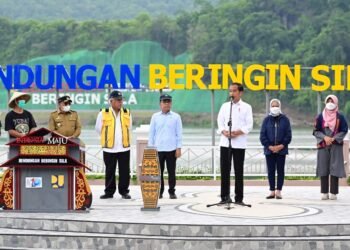 Resmikan Bendungan Beringin Sila, Presiden Harapkan Produktivitas Pertanian di NTB Meningkat