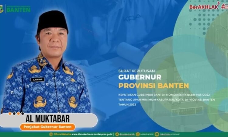 UMK Kabupaten/Kota di Provinsi Banten Tahun 2023