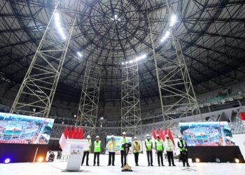 Presiden Jokowi Topping Off IMS Gelora Bung Karno