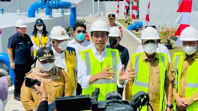 Resmikan SPAM Durolis, Presiden Sampaikan Manfaat SPAM bagi Kesehatan Masyarakat