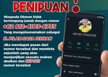 Beredar Akun WhatsApp Palsu Mengatasnamakan Wakil Wali Kota dan Sekda Tangsel