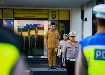 Benyamin Davnie Pimpin Apel Gelar Pasukan Operasi Keselamatan Jaya 2023