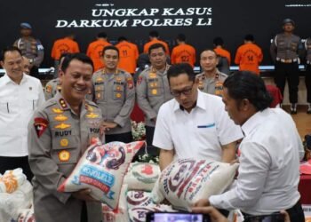 7 Pengoplos 350 Ton Beras Bulog di Banten Ditangkap