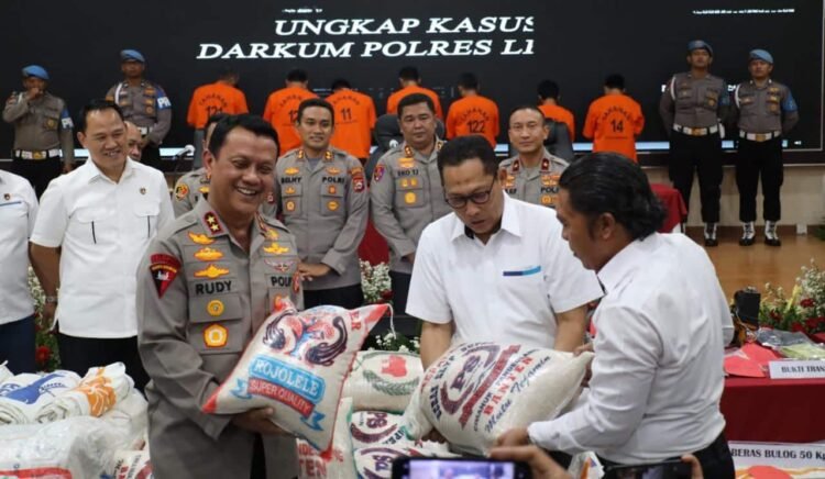 7 Pengoplos 350 Ton Beras Bulog di Banten Ditangkap