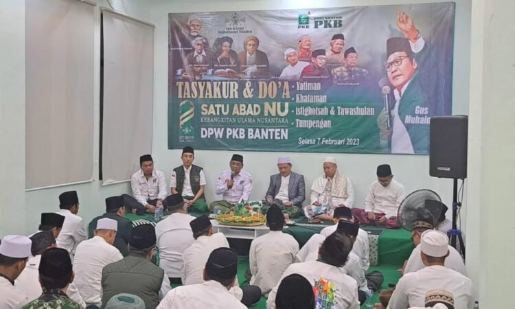 PKB Banten Gelar Tasyakuran dan Doa Satu Abad NU