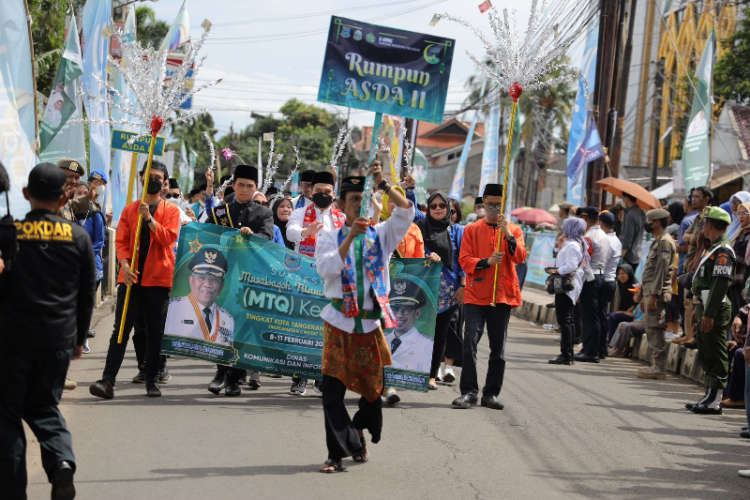 Diskominfo Tangsel Ikut Semarakkan Pawai Taaruf MTQ ke-XIV