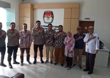 Kapolres AKBP Faisal Febrianto Silaturrahmi ke KPU Kota Tangsel