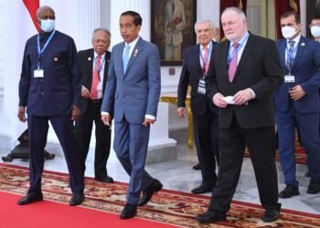 Presiden Jokowi Terima Delegasi World Water Council di Istana Merdeka