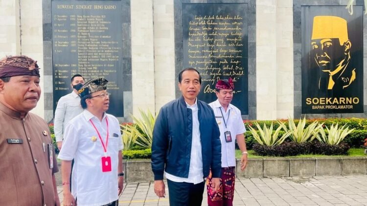 Presiden Singgah ke Taman Bung Karno Sebelum ke Bendungan Danu Kerthi Buleleng