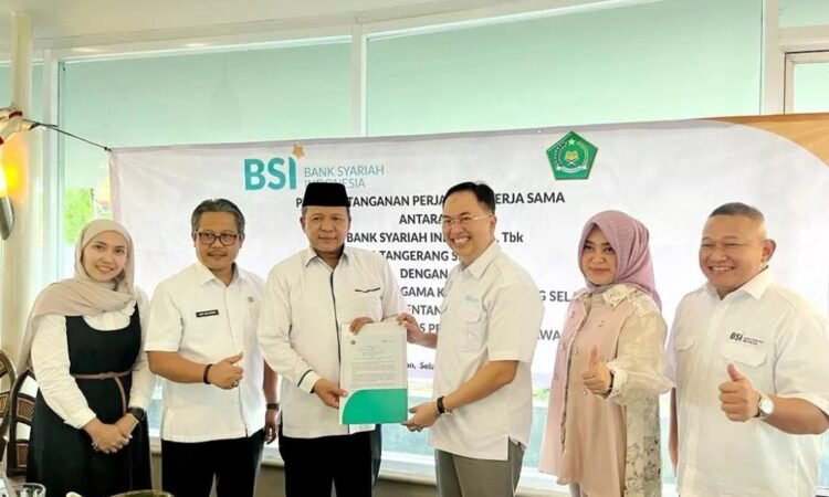 Jalin Kerjasama, Kemenag Tangsel dan BSI Teken MoU