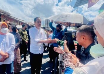 Presiden Jokowi Cek Harga Kebutuhan Pokok di Pasar Baleendah