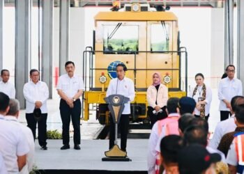 Presiden Jokowi Resmikan Pengoperasian Jalur Kereta Api Lintas Makassar-Parepare