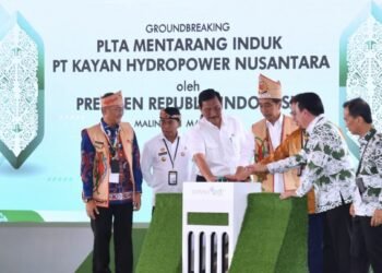 Groundbreaking PLTA Mentarang, Presiden Dukung Transformasi Indonesia Menuju Ekonomi Hijau