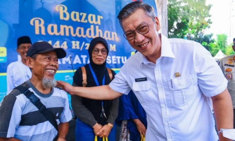 Sekda Tangsel Buka Bazar Ramadan di Kecamatan Setu