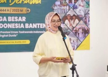 Airin Rachmi Diany Semangati Atlet Taekwondo Banten untuk Terus Tingkatkan Prestasi