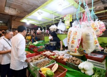 Presiden Jokowi Tinjau Aktivitas Perdagangan di Pasar Rawamangun