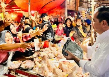 Kunjungi Pasar Natar Lampung, Presiden Tinjau Harga Komoditas Pangan