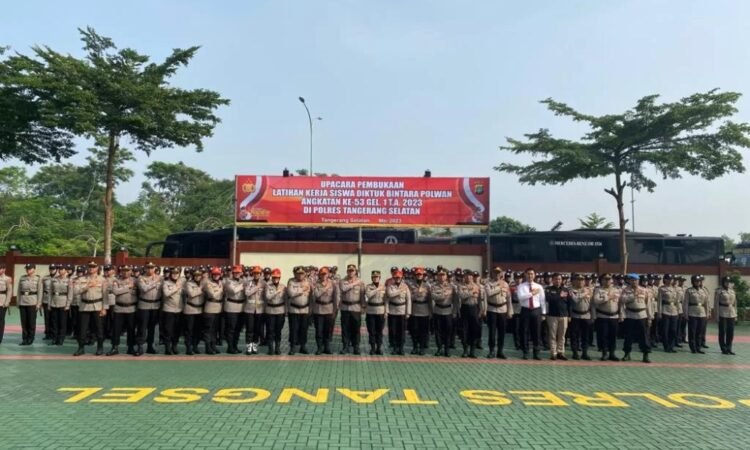 Polres Tangsel Terima 151 Siswa Latja Polwan Angkatan Ke-53
