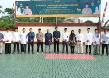 Idul Adha 1444 H dan Sambut Hari Bhayangkara Ke-77, Polres Tangsel Bagikan 71 Hewan Kurban