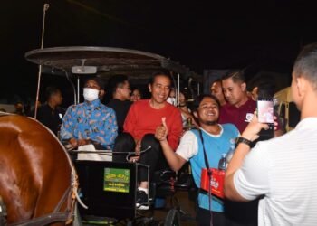 Naik Andong, Presiden dan Ibu Iriana Sapa Masyarakat hingga Pedagang di Malioboro