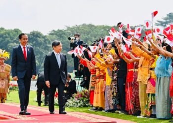 Presiden Jokowi Sambut Kunjungan Kenegaraan Kaisar Jepang Naruhito di Istana Bogor