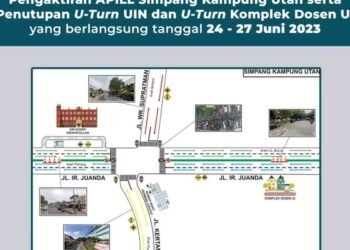 Uji Coba Traffic Light Kampung Utan, U-Turn UIN Jakarta dan Komplek Dosen UI Ditutup
