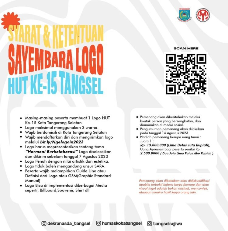 Pemkot Gelar Sayembara Logo HUT ke-15 Kota Tangsel