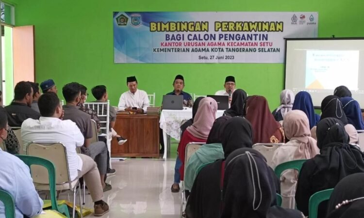 KUA Kecamatan Setu Berikan Pembekalan kepada Puluhan Calon Pengantin