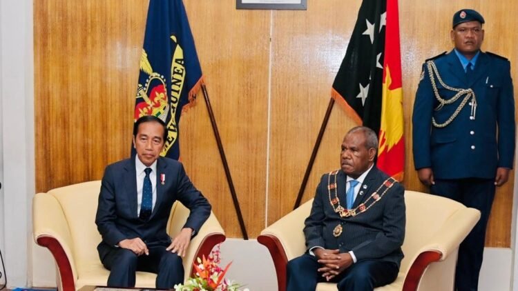 Presiden Jokowi Bertemu Gubernur Jenderal Papua Nugini